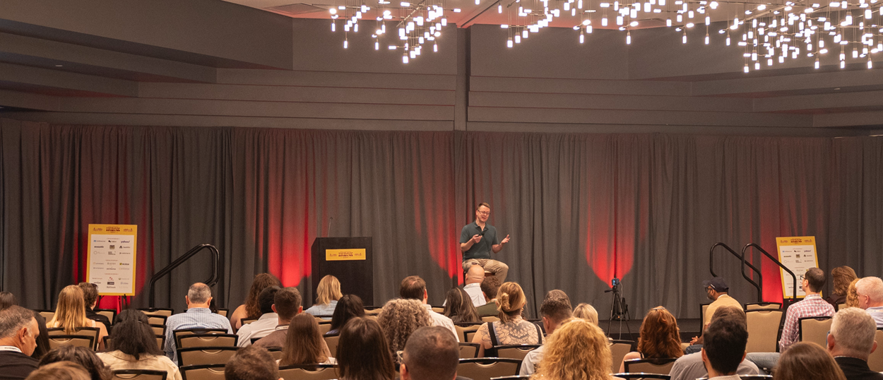 Chad S. White keynoting at the Inbox Expo